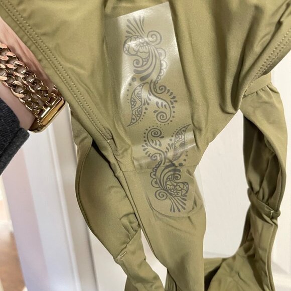 PrAna Womens NWT Olive Green  Emarsee Cheeky UPF 50+ Bikini Bottoms Sz XL - Picture 9 of 10